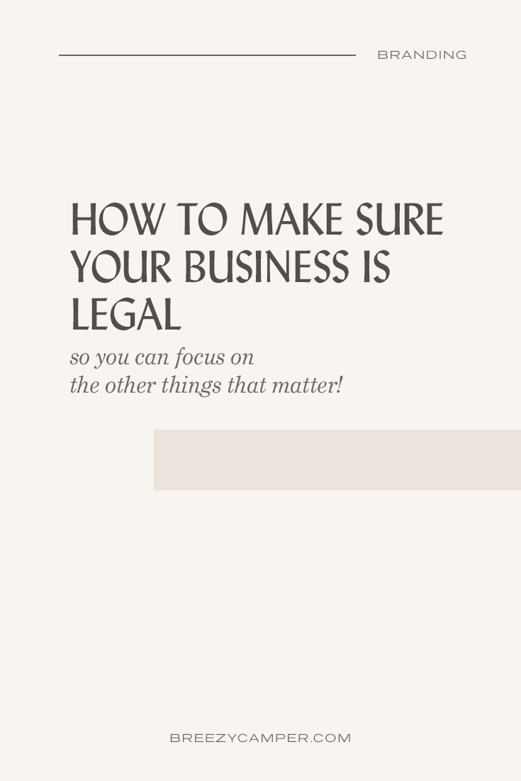 Do you have an amazing business idea but feel overwhelmed with all the legal information online? Today, I’m going to help your creative business through actionable, quick-win tips and advice. Continue reading to learn how to make sure your creative business is legal.